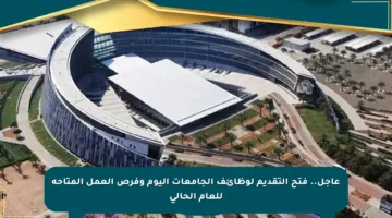 عاجل.. فتح التقديم لوظائف الجامعات اليوم وفرص العمل المتاحة للعام الحالي